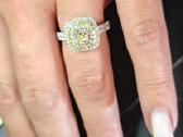 18k 750 1.38ct Sužadėtuvių Žiedas su Deimantais - nuotraukos Nr. 3