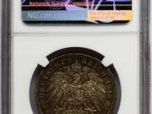 Sidabrinė moneta 3 Markės 1913 A Ngc Ms63 - nuotraukos Nr. 4