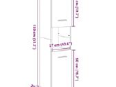 Vonios kambario spintelė, Mdp vidaxl(849635) - nuotraukos Nr. 5