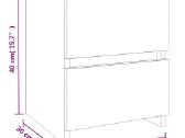 Naktinės spintelės, 2vnt. vidaxl(815328) - nuotraukos Nr. 4