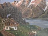 Senovinis paveikslas alejine tapyba 1912 W.lorenz - nuotraukos Nr. 2