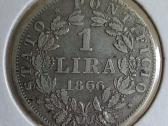 1866 Popiežius 1 lira - nuotraukos Nr. 2