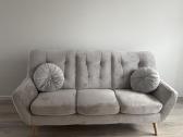 Elegantiška ir klasikinė trivietė sofa Scandi - nuotraukos Nr. 6