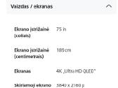 Parduodu televizorių 189cm 350€ - nuotraukos Nr. 4