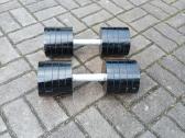 30+30 kg./90eur.metaliniai geri hanteliai - nuotraukos Nr. 2