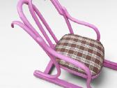 Thonet stiliaus vaikiškas suolas su kėde - nuotraukos Nr. 2