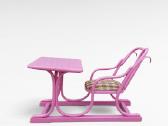 Thonet stiliaus vaikiškas suolas su kėde - nuotraukos Nr. 3