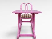 Thonet stiliaus vaikiškas suolas su kėde - nuotraukos Nr. 7
