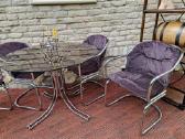 Vintažinis mid century Space Age stalas su kėdėm - nuotraukos Nr. 4
