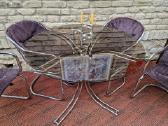 Vintažinis mid century Space Age stalas su kėdėm - nuotraukos Nr. 5