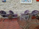Vintažinis mid century Space Age stalas su kėdėm - nuotraukos Nr. 33