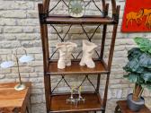Vintažinė mid century ratango etažerė - nuotraukos Nr. 9