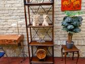 Vintažinė mid century ratango etažerė - nuotraukos Nr. 20