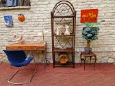 Vintažinė mid century ratango etažerė - nuotraukos Nr. 22