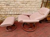 Ekornes poilsio fotelis/reglaineris su pakoju - nuotraukos Nr. 17