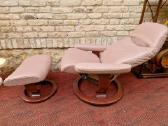 Ekornes poilsio fotelis/reglaineris su pakoju - nuotraukos Nr. 19