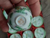 Kiniško porceliano puodelių / taurelių rinkinys. - nuotraukos Nr. 2