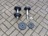 10+10kg.nauji metaliniai ardomi geri hanteliai - nuotraukos Nr. 2