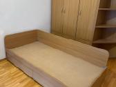 Viengulė lova su stalčiais 90x200cm + spintelė - nuotraukos Nr. 2