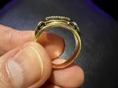Auksinis ziedas su brilliantu 8.45gr. - nuotraukos Nr. 3