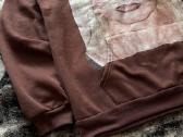 Rudas Swag Y2k Oversized džemperis su gobtuvu - nuotraukos Nr. 8