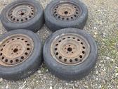 Žieminiai ratai R16 5x100 (nuo benzininės Toyota - nuotraukos Nr. 2