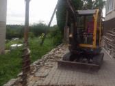 3t Mini ekskavatoriaus nuoma su graztu