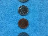 Jamajkos 4 monetos 5$, 1$, 0,10ct 0,05ct