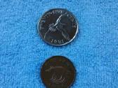 Bermudo 2 monetos 25 ct ir 1 ct