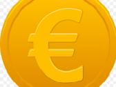 2 proginių eurų (Unc) pardavimas 1 dalis