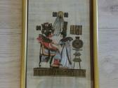 Paveikslai su gintaru, papirusai, cekankos