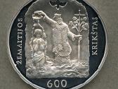 50 litų moneta, skirta Žemaitijos krikšto 600 metų