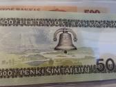 500 litų 1991 metų bankinio stovio kaina sutartinė - nuotraukos Nr. 3