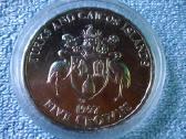Moneta Turks and Caicos isl.1997m. 5 kronai, cu-ni - nuotraukos Nr. 2