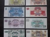 Latvijos rubliai 1992m pilnas rinkinys unc