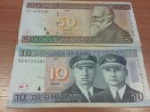 Replacement Litų banknotai su serija Az .retas kom
