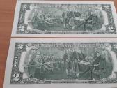 2 dolerių kupiūros Unc - nuotraukos Nr. 2