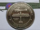 Moneta Gibraltar, 2008 m. 1 krona, cu-ni