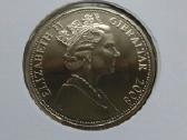Moneta Gibraltar, 2008 m. 1 krona, cu-ni - nuotraukos Nr. 2