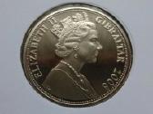 Gibraltar , 2008 m. 1 crown , cu-ni - nuotraukos Nr. 2