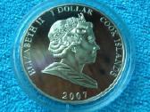 Moneta Cook isl. 2007 m. 1 dollar, cu-ni - nuotraukos Nr. 2
