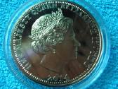 Moneta Tdc 2014m. 1 krona, cu-ni - nuotraukos Nr. 2