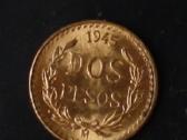 Auksine moneta 2 Pesos