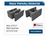 Parduodu Kaminus Haus blokelius Surenkama perdanga
