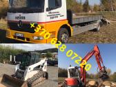 Ekskavatoriaus/bobcat nuoma, transportavimas pasl.