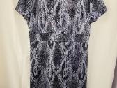 Pilkai juodai sidabrinė pitono rašto prog. suknelė - nuotraukos Nr. 2
