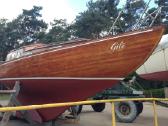 Klasikinė jachta Nordic folkboat, raudonmedis. - nuotraukos Nr. 21