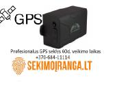 Profesionalus GPS seklys veikimas 60 parų