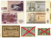 Latvijos ir Estijos banknotai