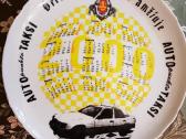 Pakabinama lėkštė- Kalendorius autopunkto taksi